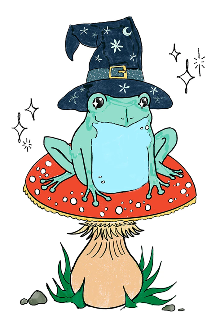 Wizard Frog Sticker