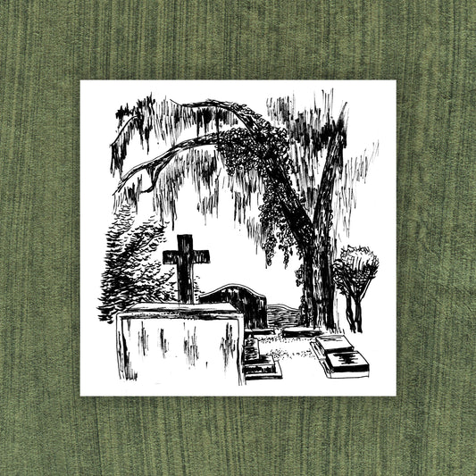 Bayou Graveyard Print